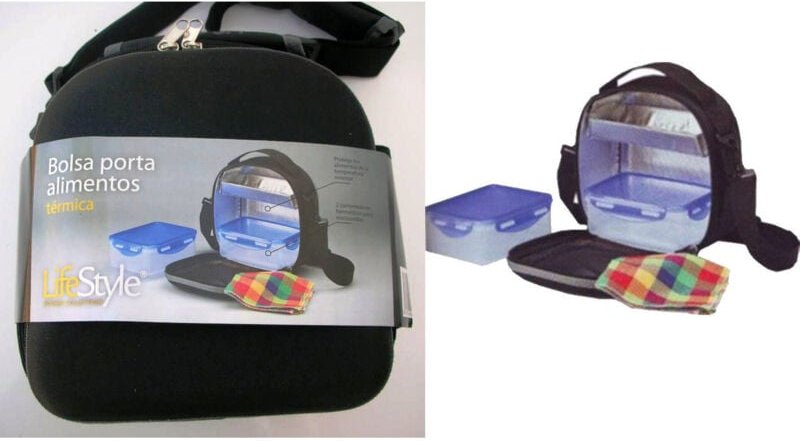 Thermo-Lebensmittelbeutel mit 2 Bändern und 2 luftdichten Verschlüssen 4110