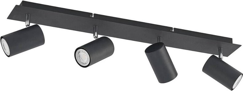 Joffrey Deckenstrahler, 4-fl. 70 cm schwarz - Lindby