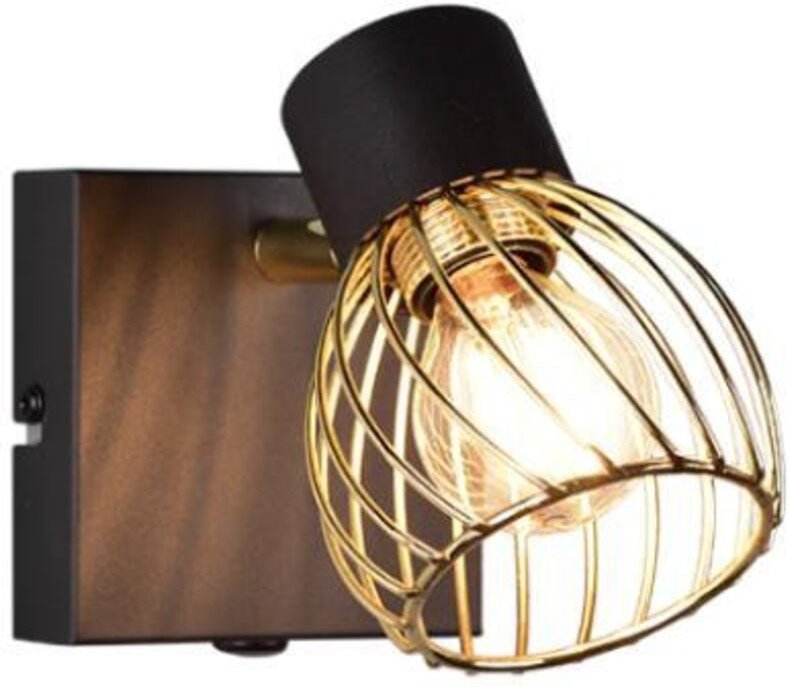 Spotlight trio lighting ardon 1x e14 max 10w gold schwarz - r81381080