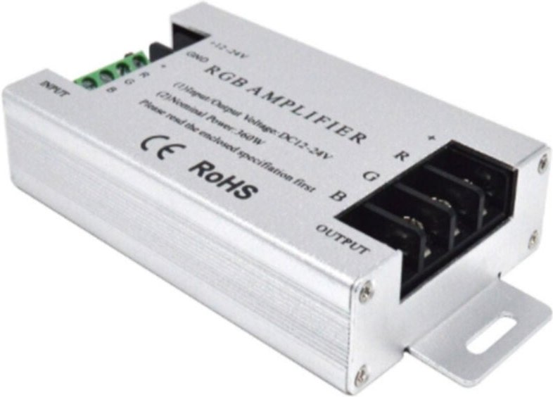 360W rgb led VerstäRker Controller DC12V-24V 30A Aluminium GehäUse für 5050 3528 smd Streifen Lampe