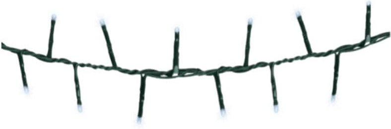 Outdoor blinkende kompakte led Girlande weiß kalt 11m 500l grüner Draht