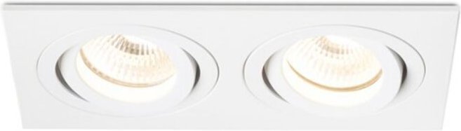 Faretto PASADENA GU10 SQ II da incasso bianco 230V GU10 2x50W