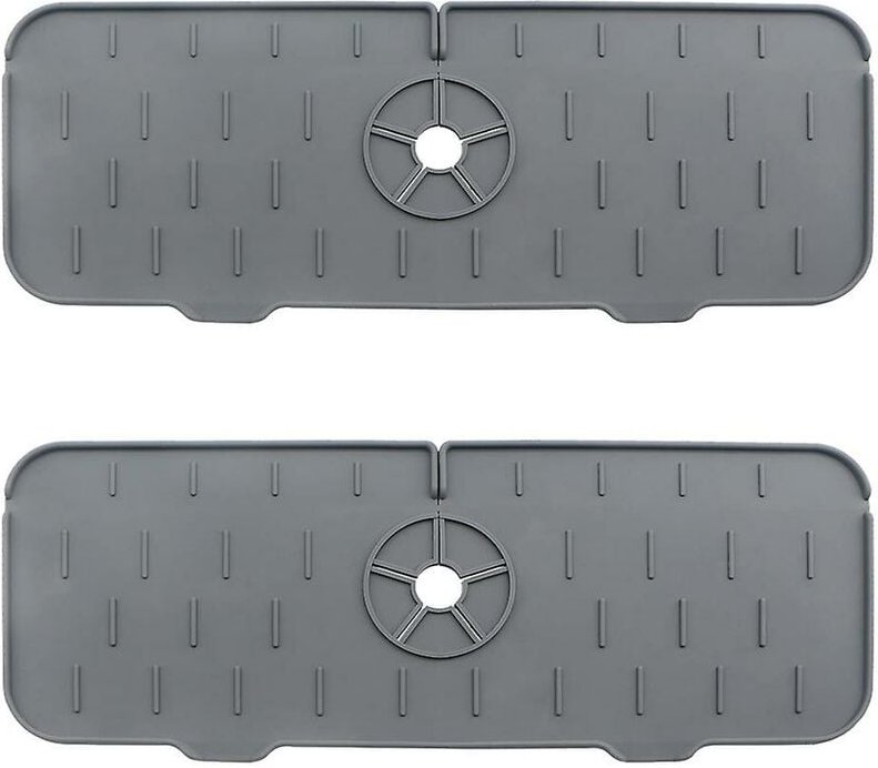 Küchenarmatur-Spülbecken-Spritzer, Wasserhahn-Wasserauffangmatte, Geschirrtrocknungsmatte für Küche und Badezimmer