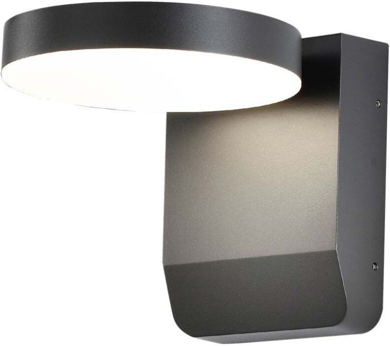 V-tac - Runde LED-Wandleuchte 17W 150LM/W Schwarz Naturweiß IP65