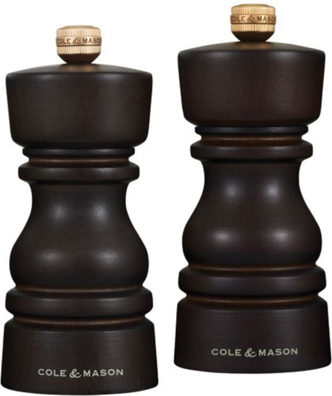 Geschenkset 2 Salz- und Pfeffermühlen 13 cm Schokolade – London – Cole & Mason