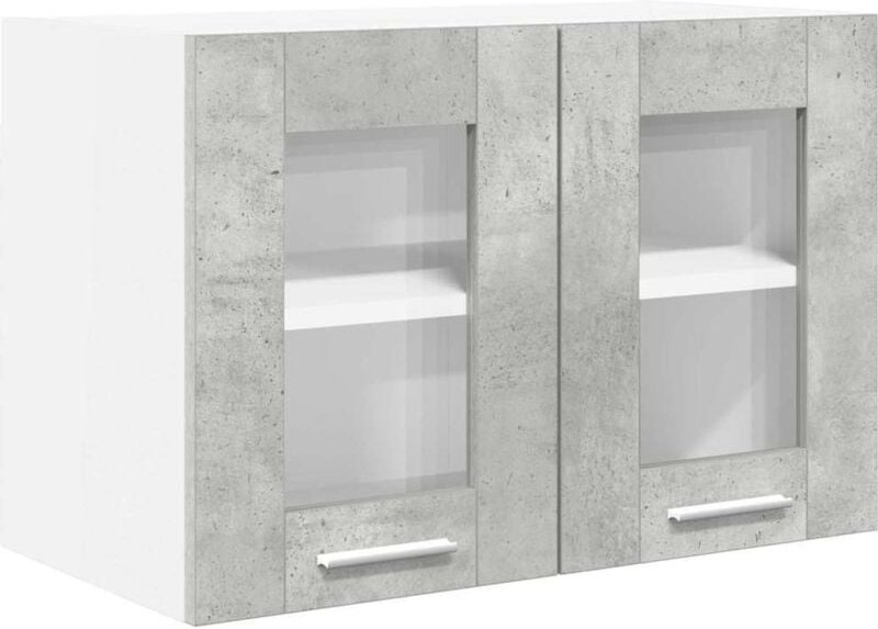 Hängeschrank Riga Beton Grau 60 x 31 x 40 cm Holzwerkstoff vidaXL