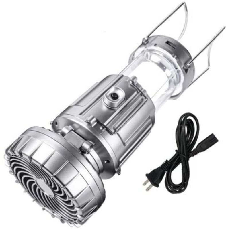 LED-Solar-Campinglampe, leistungsstarke Campinglampe mit externem Akku, wasserdicht und winddicht, wasserdichte Campingl...