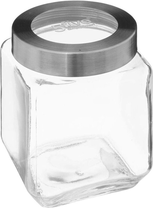 5five Simply Smart - Einmachglas glas deckel kontur stahl miro 1,2l - 5five