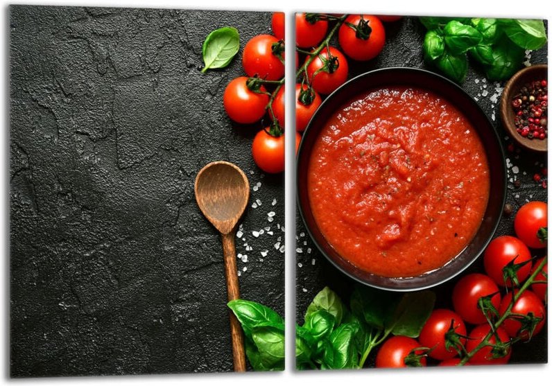 Glasschutzplatte für den Herd 2x40x52 Lebensmittel