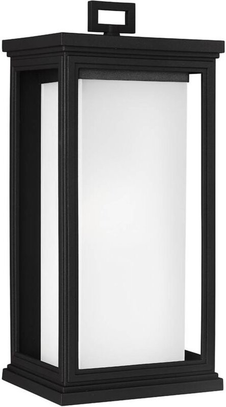 Roscoe - 1 Licht Große Wandlaterne für den Außenbereich Hellschwarz IP44, E27 - Elstead