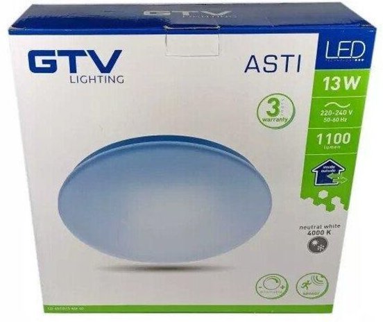 Gtv ASTI-D13 Deckenlampe weiß 13 Watt LED