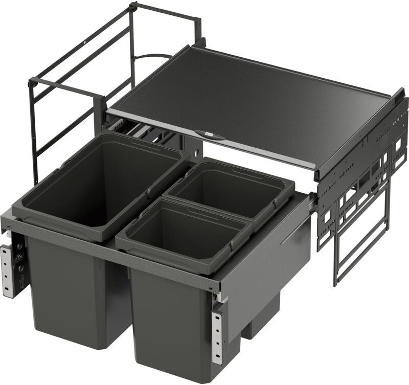 Vauth-sagel - vs envi Water Abfalltrennsystem kb 800 mm 2 x 10/1 x 22 l Lava