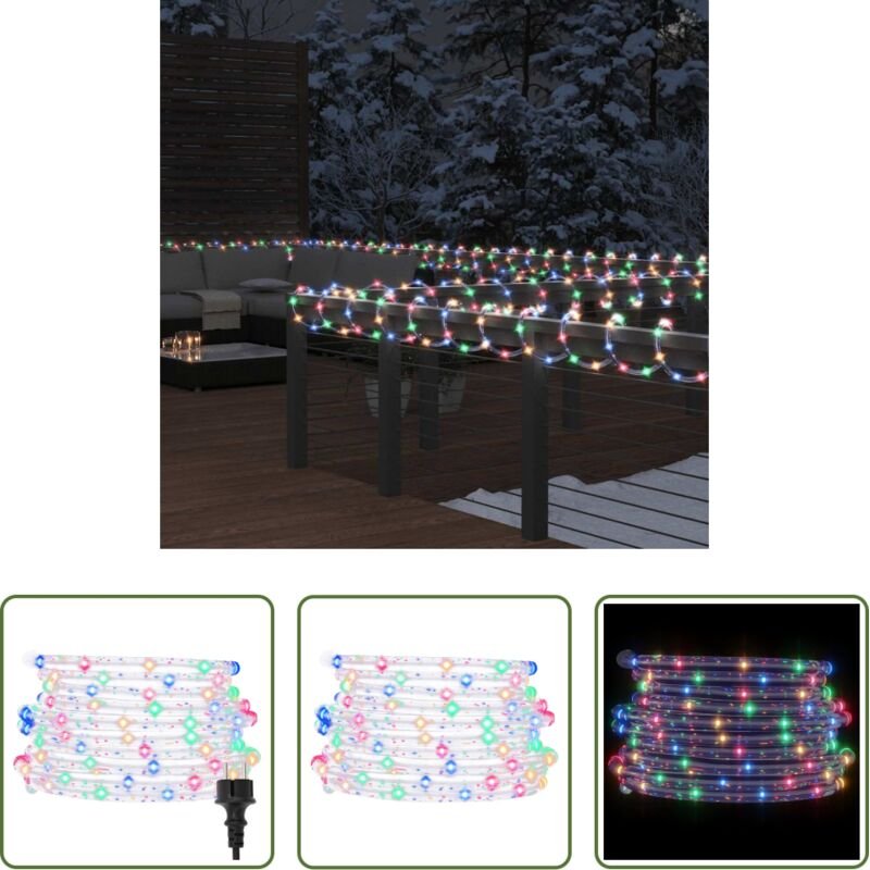 Lichtschlauch - Lichtschlauch 480 LEDs Mehrfarbig 20 m PVC
