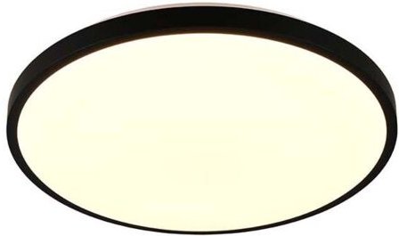 LED Deckenleuchte Deckenlampe Wohnzimmerlampe schwarz Dimmbar Fernbedienung D 49cm