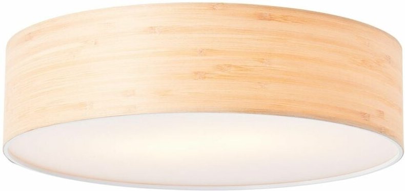 Brilliant - Lampe, Romm Deckenleuchte 38cm holz hell/weiß, 2x A60, E27, 33W, Für LED-Leuchtmittel geeignet