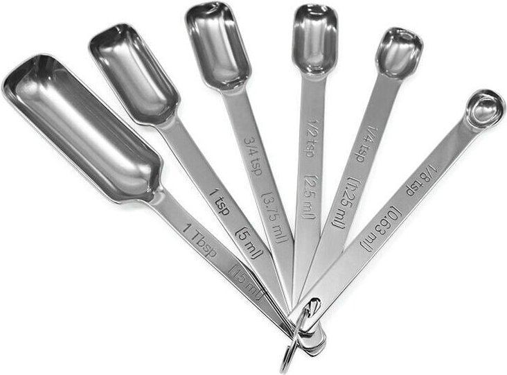 Küchenmesslöffel mit Volumenskala für Gewürze, Flüssigkeiten und Eiscreme. - KZQ