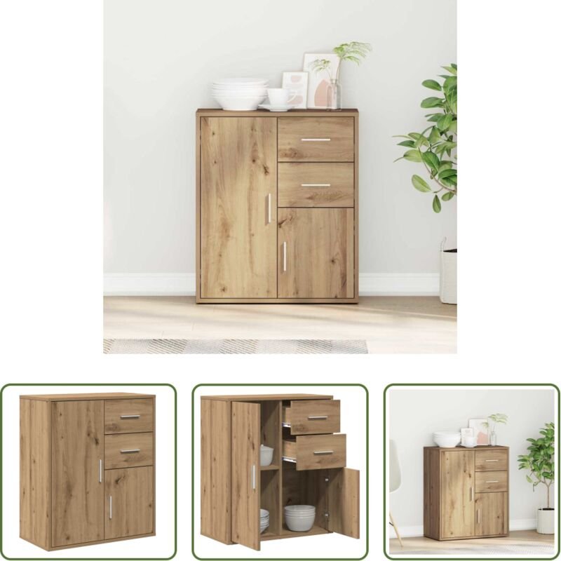 Holz Sideboard - Sideboard Artisan-Eiche 60 x 31 x 70 cm Holzwerkstoff