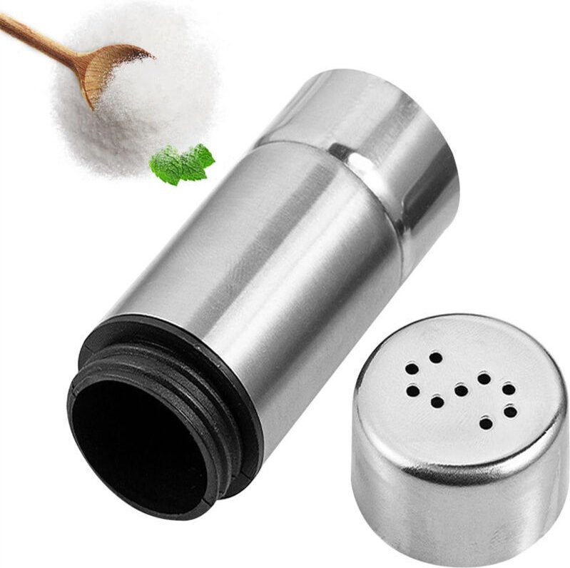 Gewürzflasche aus Edelstahl mit S-förmiger Öffnung