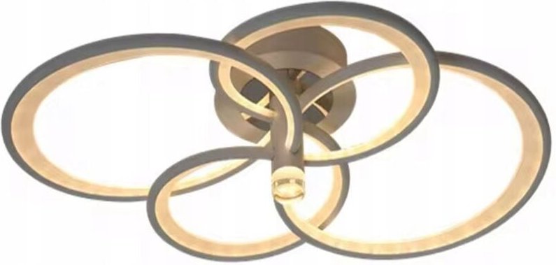 RING PENDELLEUCHTE DECKENLEUCHTE kreisförmiger Kronleuchter LED FERNBEDIENUNG 3 FARBEN GOLD