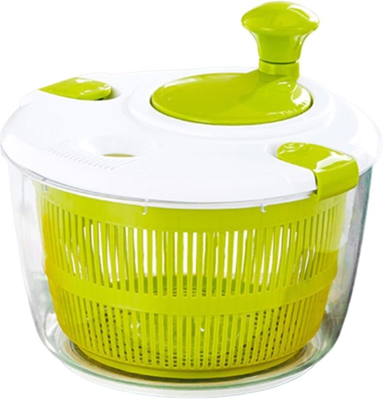 5L Salat-Dörrgerät, Salat-Dörrkorb aus Kunststoff, Großes Fassungsvermögen, Salatschleuder fürs Badezimmer, zum Waschen ...