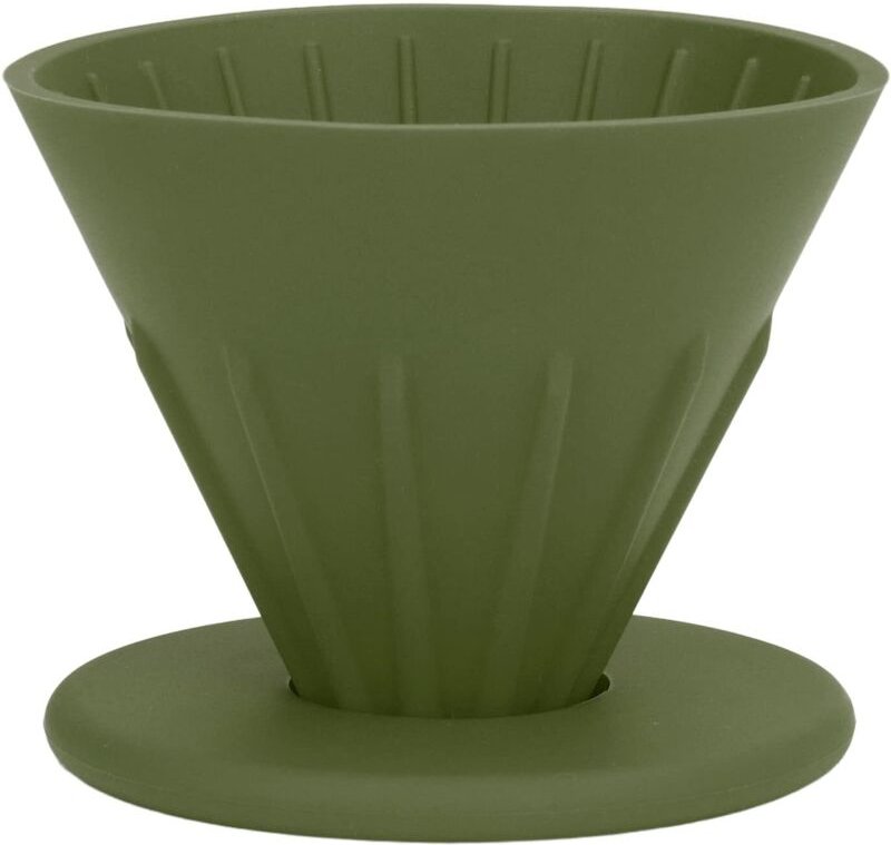 Thumbnail - Zusammenklappbarer Kaffeefilter – Wiederverwendbarer Kaffeefilter mit Silikon-Filterhalter, idealer zusammenklappbarer K...