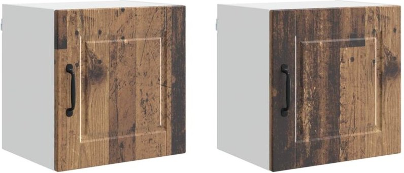 Küchenschrank 2 pcs Altholz 40 x 31 x 40 cm Holzwerkstoff vidaXL