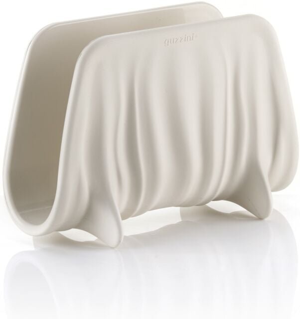 Weißer Tierra Serviettenhalter