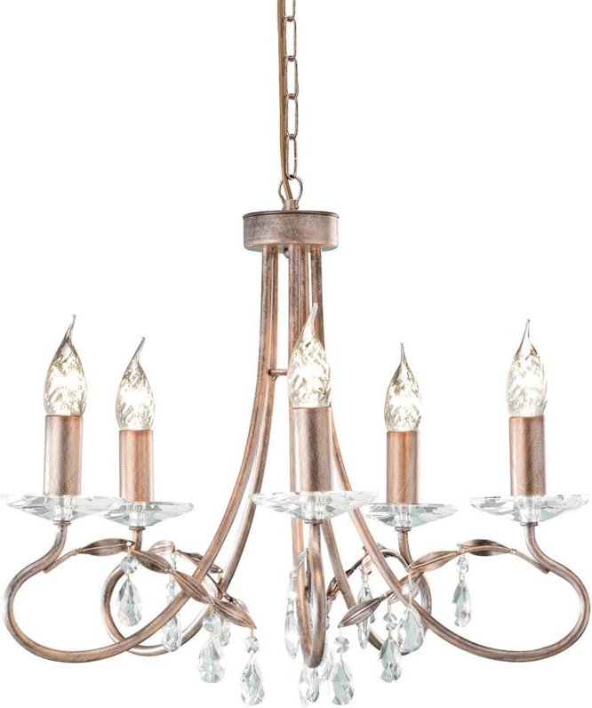 Elstead Christina - 5 Leichte Kronleuchter Silber, Gold Finish, E14