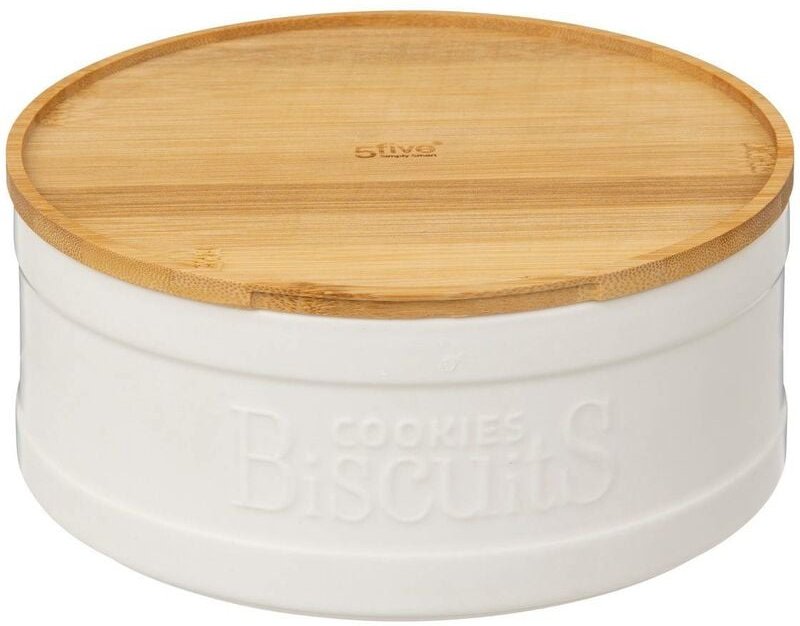 Thumbnail - 5five Simply Smart - Keksdose naturéo aus weißer keramik - 5five
