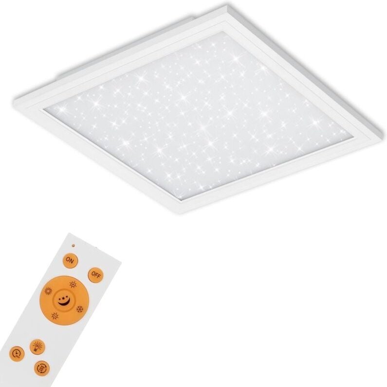 Briloner - led Panel Dimmbar Sternenhimmel Ultraflach cct 36W weiß Metall