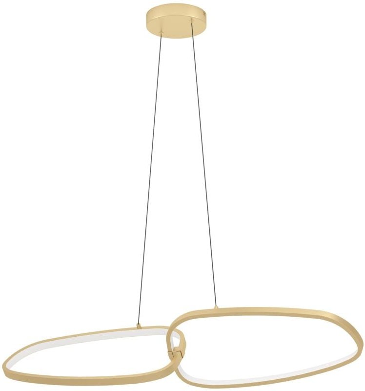 EGLO LED Hängelampe Lodosa, dimmbare Pendelleuchte Esstisch, minimalistische Esszimmerlampe aus Metall in Messing, Hänge...