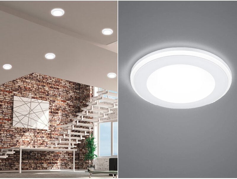 Thumbnail - Runder led Deckeneinbaustrahler aura Weiß matt ø 14,8cm