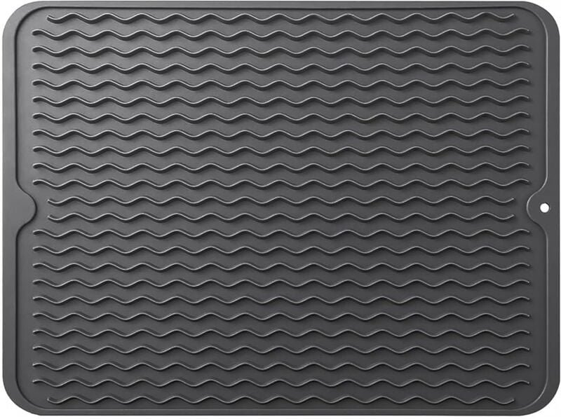 Serbia - Geschirr-Abtropfmatte, schnell trocknendes Silikon-Abtropfgestell, Brettmatte für Küchentheken-Tischzubehör, hi...