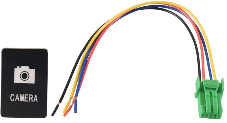 33X22Mm 12V Blaue Led Beleuchtete Schalter Ein / Aus Für Yaris schwarz