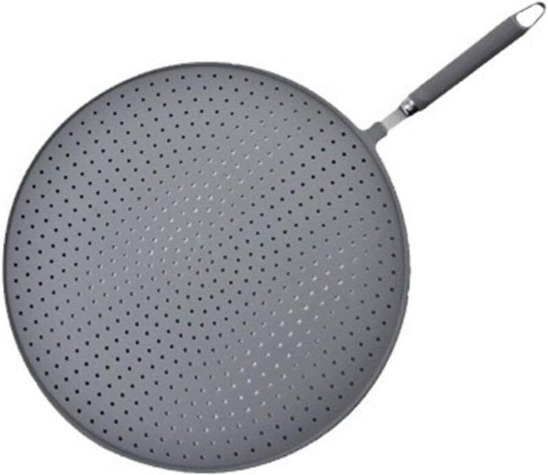 Pare-éclaboussures en silicone et acier inoxydable, adaptés aux ustensiles de cuisine, ne passent pas au lave-vaisselle,...