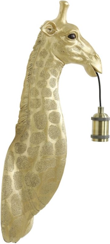 Wandleuchte - Giraffe - gold - kunststoff - - Light&living