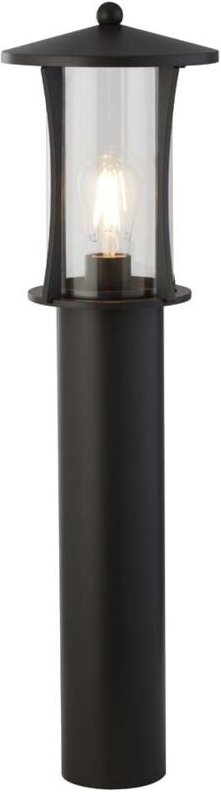 Searchlight - Suchscheinwerferpagode 1 Light Outdoor Post (730mm Höhe) - Schwarz mit klarem Glas