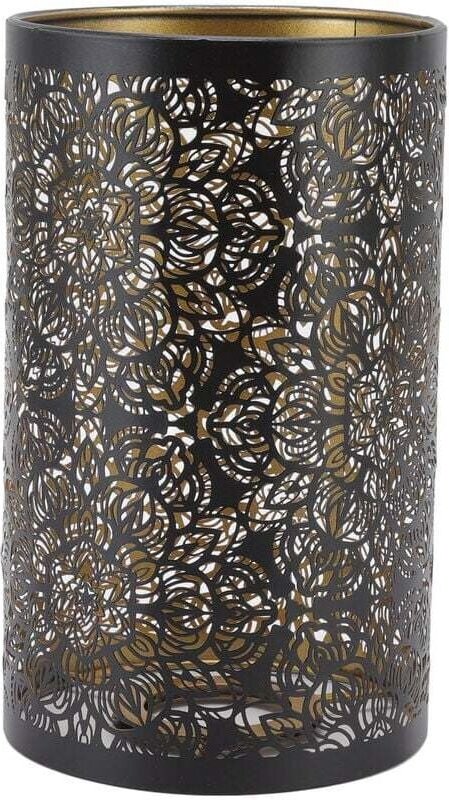 Lampenschirm, E27 E26 Moderner zylindrischer Tisch-Kerzenleuchter aus Schmiedeeisen für Zuhause, Hotel, Schlafzimmer