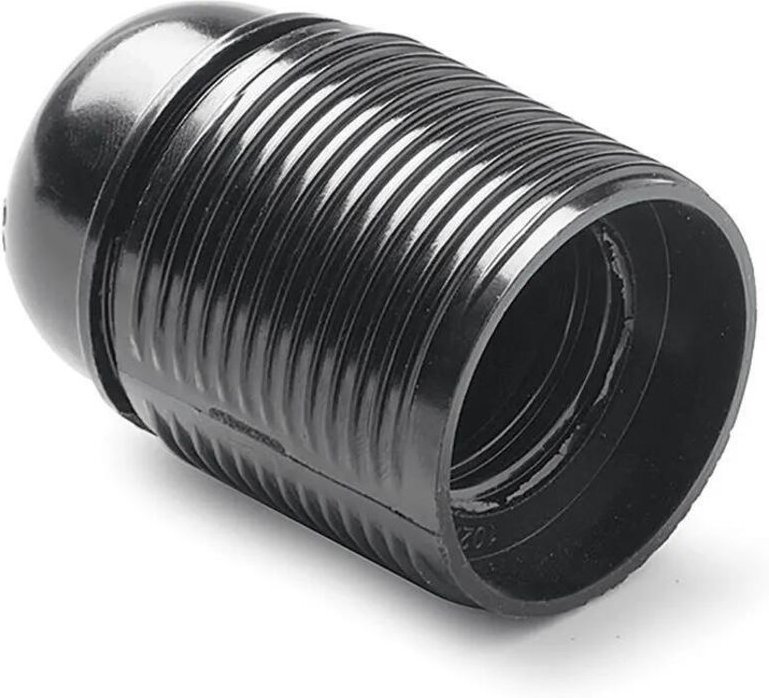 E27 Fassung Famatel 162 schwarz 10 cm Bakelit langlebig