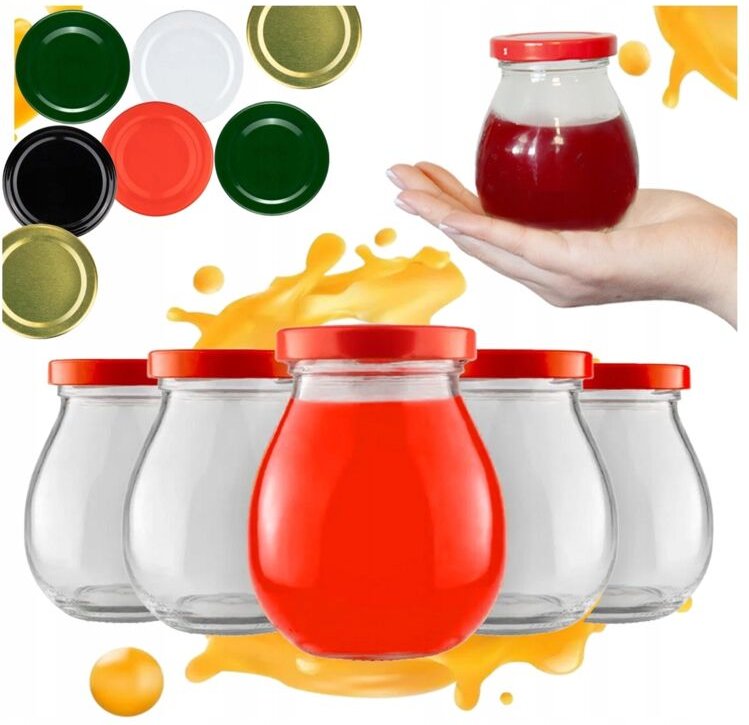 50x Glas Mayonnaise 245 ml mit Deckel, Marmelade, Honigpastete 245 ml