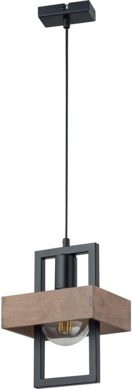 Sigma Robin Pendelleuchte Schwarz Braun 80 cm