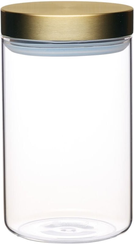 Masterclass - KitchenCraft Gläser de Vorratsgläser aus Glas mit luftdichtem Verschluss und Deckel de Edelstahl, Transpar...