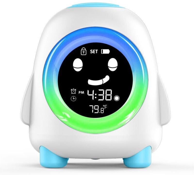 Vtizikl Réveil électronique pingouin avec écran LCD et veilleuse, idéal pour les chambres d'enfants
