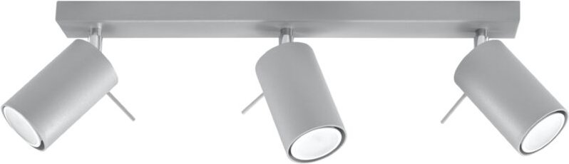 Ring - 3 Light Spotlight Bar Grau, GU10 - Sollux