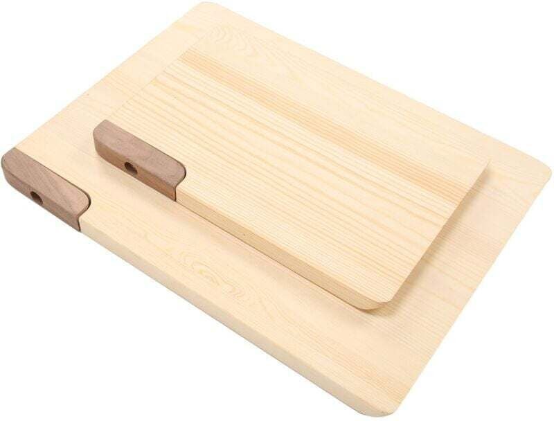 Schneidebretter aus natürlichem Bambus zum Kochen, Zubereiten von Fleisch und Gemüse sowie zum Servieren von Brot – 2er-...