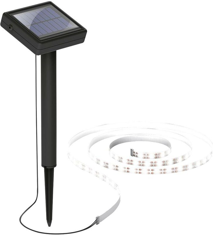 Solarstripe 300cm IP44 bk 3000K 600mAh inkl. Erdspieß