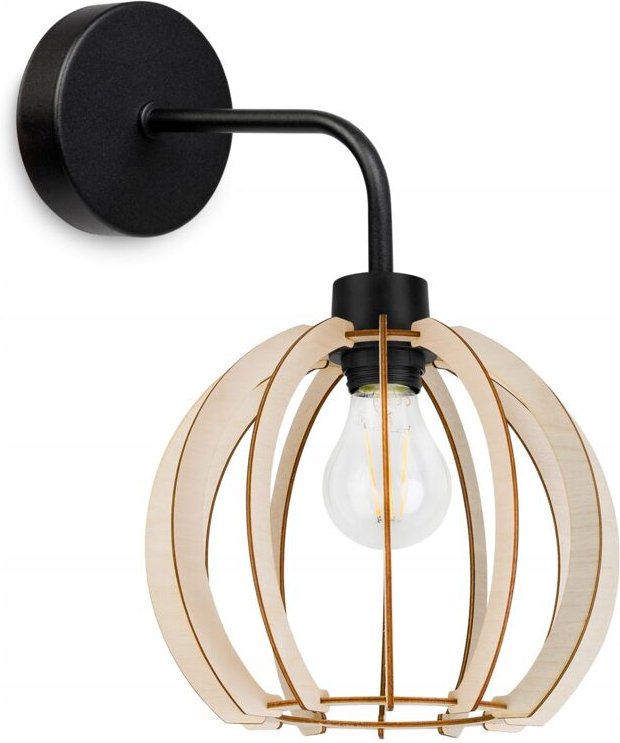 Wandleuchte, quadratische Lampe, Deckenleuchte, Holzlampenschirm, LED