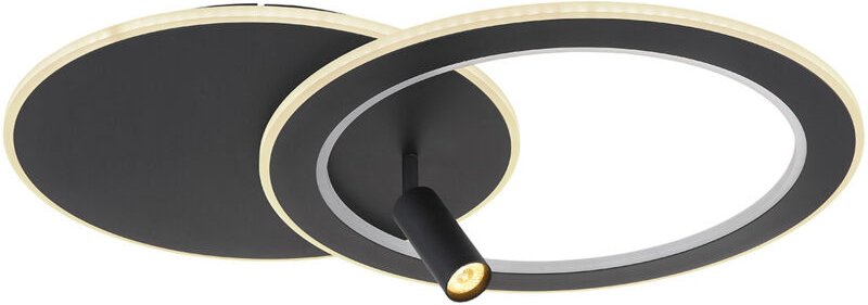 Globo - deckenleuchte - Marian - schwarz - metall - led - 67304D1