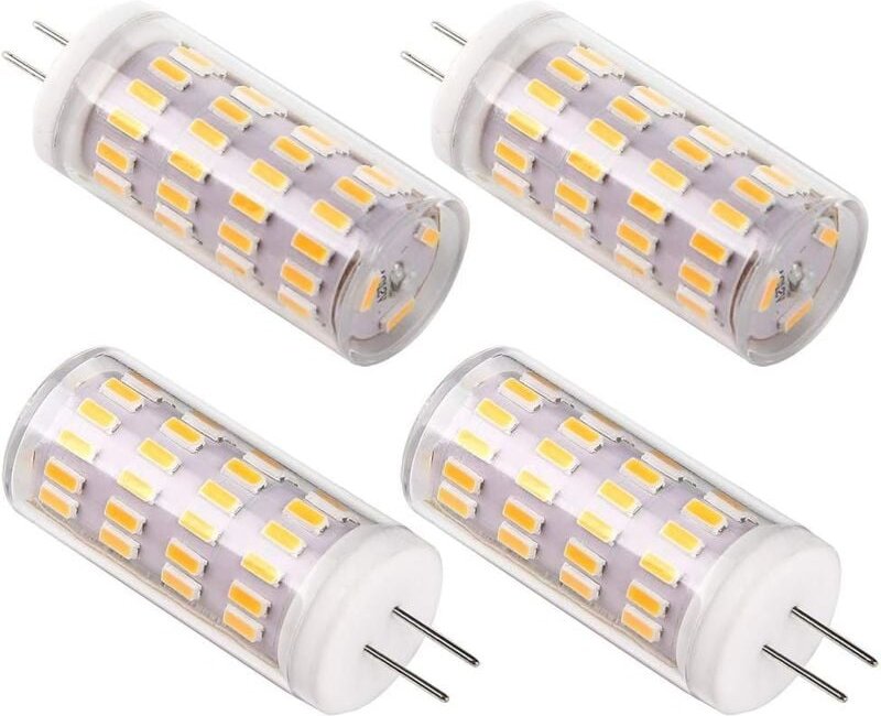 G4 LED 12V 4W Glühbirne, AC/DC 12V Glühbirnen, entspricht 30W Halogen, 400LM, Warmweiß 3000K, nicht dimmbar, Ersatz für ...