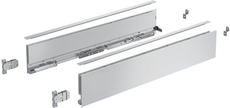 Hettich Zarge AvanTech YOU Set, Höhe 101 mm, NL 400 mm, silber, links und rechts
